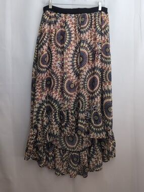 High Low Ruffled Skirt